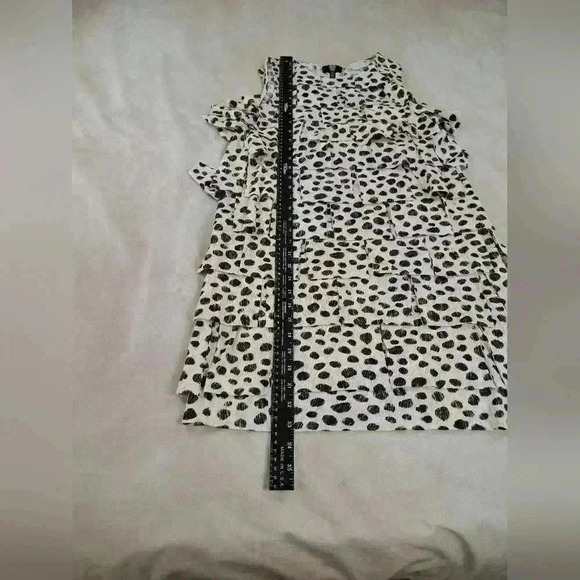 3.1 Phillip Lim Tiered Ruffle Mini Dress Cheetah Print Cotton Jersey Size S - Picture 10 of 11